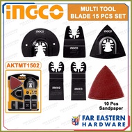 ۞ ✢ ☇◑ INGCO Multi Tool Blade 15pcs Set for Oscillator Oscillating Tool AKTMT1502 INAC