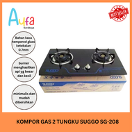 KOMPOR GAS 2 TUNGKU SUGGO SG-208 kompor gas tanam suggo,