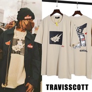 สินค้าพร้อมส่ง สินค้าใหม่ Travis Scott X 🧊🧃CACTI ICE TEA 🧃🧊 แขนสั้น คู่รัก streetwear แฟชั่น เสื้อยื