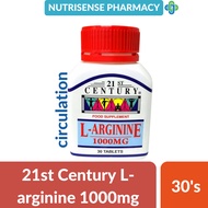 21st Century L-Arginine 1000mg 30'S