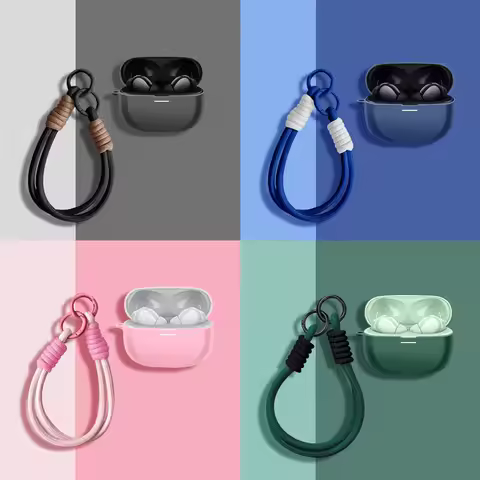 For VIVO TWS 5 Case Fashion Rope Silicone Earphone Case Headset Shell Headphone Cover For vivo TWS 5