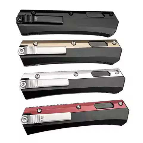 CNC aviation aluminum survival tool camping outdoor hunting tactical tool knife EDC pocket knife OTF