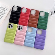 For IPhone 15 Pro Max 14 Pro Max 13 12 11 Ins Korean Leather Shockproof Protective Cover Shell Casing Accessories