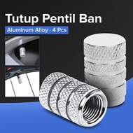 EVERDAWN Bicycle Valve Cap 4 PCS - EV4 - Silver