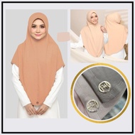 Tudung Sarung Cotton Lily Premium Saiz XL Aminie Hijab