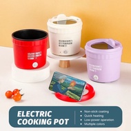 [Mahes] Panci masak elektrik Mini 1,2 L, panci pemasak nasi anti lengket Mini asrama siswa rumah tan