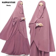 Gamis Cadar Syari Marwah / Baju Gamis Set Khimar Cadar / Gamis Set terbaru/Set muslim Gamis Cadar S