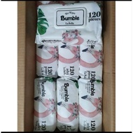 12pactet/1ctn Bumble La Bella Wipes 120 Sheets Wet Tissues Baby Wet Wipes Face Towel LaBella