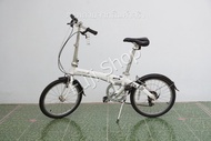 จักรยานพับได้ญี่ปุ่น - ล้อ 20 นิ้ว - มีเกียร์ - อลูมิเนียม - Dahon Route Glo - สีขาว [จักรยานมือสอง]