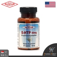 Best 5-HTP 5-Hydroxytryptophan 5 HTP 50mg 60Capsules Best Nutrition Made in USA