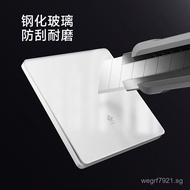 International Electrician Household86Ultra-thin Skin-feel Tempered Glass Switch Panel Wall-mounted F