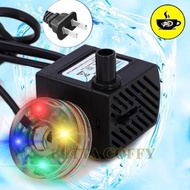 2in1 Mini Water Pump with light and filter 2w 3w - Water Purifier VS701 Aquarium and Rockery