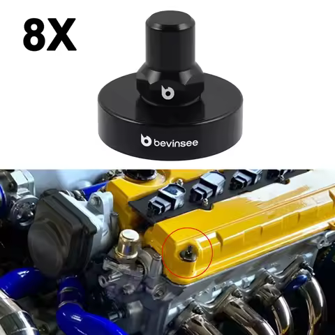 For B16 B18 VTEC Engines Valve Cover Nuts&Washer Seals w/O-Rings, for Honda Del Sol/Prelude/Civic Si