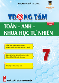 Sách - Trọng tâm Toán Anh KHTN lớp 7 cho cả 3 bộ Kết nối Chân trời Cánh diều VietJack - Sách 2025