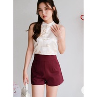 Hera Label Burgundy Red Shorts
