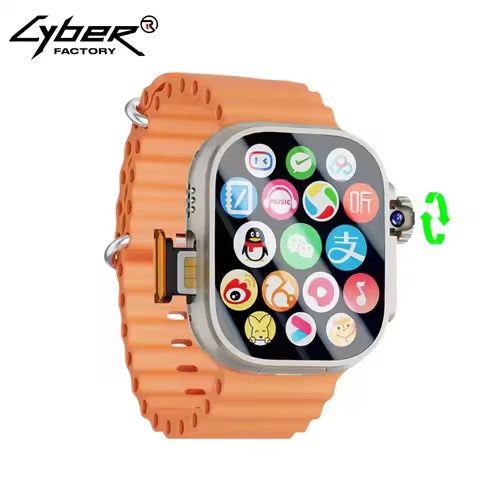 2025 New DW100 Smart Watch S10 Ultra 3 Android 10.0 180° Rotary Blood Pressure Camera GPS WIFI 2.29 