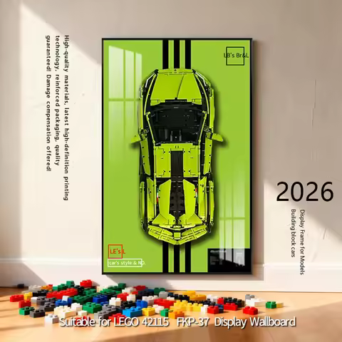 Display Wallboard with Frame Suitable for LEGO 42115f1 lego technic sian fkp 37 building block car l