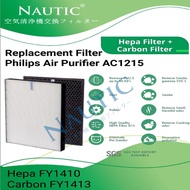 Philips FY1410 FY1413 Air Purifier AC1215 AC2729 HEPA+CARBON Filter 1 SET/