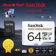 SANDISK High Endurance microSD Card (with Adapter) - 32GB/64GB/128GB/256GB/512GB