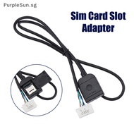 PurpleSun Sim Card Slot Adapter For Android Radio Multimedia Gps 4G 20pin Cable Connector Car Accsesories Wires Replancement Part SG