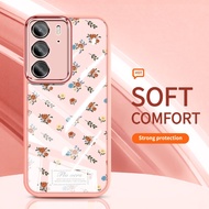 VRQR for Oppo Realme C85 C71 C75X C75 C65 C55 4G Narzo N55 Small Flower Bouquet Rose Straight Edge T