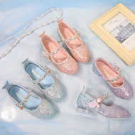 Girls Shoes Fashion Catwalk Performance Host Shoes Children Crystal Princess Shoes Girls High Heels