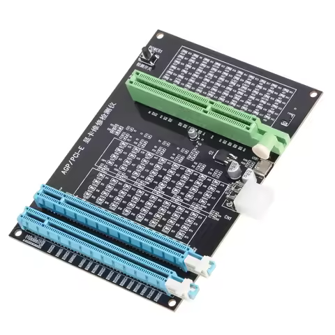 AGP PCI-E X16 Dual-Purpose Socket Tester Display Image Video Card Checker Tester Graphics Card Diagn