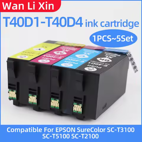 T40D1 T40D2 T40D3 T40D4 T40D Ink Cartridge Compatible for Epson sureColor SC-T3100 SC-T5100 SC-T2100