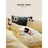 LOVEY COSY Korean Light Luxury 2026 Spring New Style Cotton Dopamine Big Eye Towel Embroidered Bed F