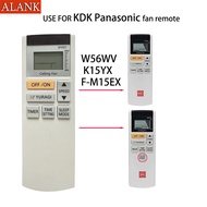ALANK Remote Panasonic KDK Ceiling Fan Remote Control FOR F-M15EX F-60XDN F-60TDN K15YX W56WV