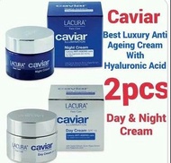 Lacura Caviar日霜+晚霜 套裝 (各1盒) 包含日霜SPF15和晚霜 (各1盒)