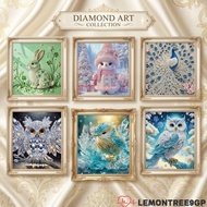 LEMONTREE9GP 1 Set Diamond Painting, Self-Adhesive 5D Diamond Sticker, Creative Sparkling Diamond Ar