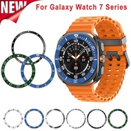 Metal Bezel Rings Compatible for Samsung Galaxy Watch Ultra 47mm Steel Bezel Protection for Galaxy W