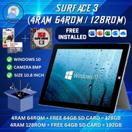 【100% ORIGINAL SECONDHAND】 MICROSOFT SURFACE 3 | LTE 4G + WIFI (4GB RAM , 64GB ROM / 128GB ROM)〚FREE