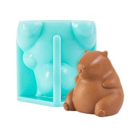 2025 New Cute Capybara Milk Jelly Silicone Mold Pudding Capybara Dolphin Pudding Silicone Mould Home