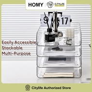 Citylife Acrylic Stackable Desktop Organizer Desktop Storage Rack Cosmetics Storage Rack