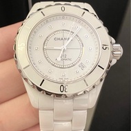 保證專櫃真品 新款錶扣❤️附購買證明、保固 92成新 12鑽 38mm Chanel 香奈兒 J12 機械錶