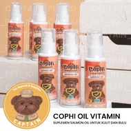 SALMON OIL SUPPLEMENT COPHI OIL FOR FUR AND DOG CAT SKIN PET FUR AND SKIN VITAMIN