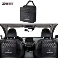 Sieece Leather Car Seat Back Organizer Car Storage Bag Car Interior Accessories For Mercedes Benz CLA W124 W204 AMG A180 GLB GLC GLA W212 GLA200 Vito GLB200 E200