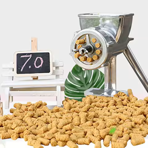 Household Bird Feed Extruder Processing Tool Manual Feed Pellet Making Machine Poultry Rabbit Feed P