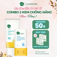 Combo GreenFinger Waterproof Roll-on Sunscreen 18g and easy-to-clean sunscreen 80ml SPF50+