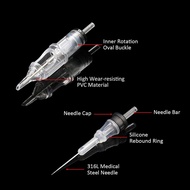 Emalla Tattoo Cartridge Needles - 60Pcs Mixed Size #10 3RL 5RL 7RL 9RL 11RL 14RL #12 5RM 7RM 9RM 11R