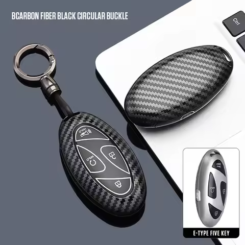 3 4 5 6 7 Buttons ABS+ Silicone Car Key Case Cover For Hyundai Kona Ev Grandeur GN7 IONIQ 6 2023 202