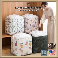 Bakul Dobi Bakul Baju Waterproof 210L / 140L / 100L Extra Large Laundry Basket Folding Storage Box C