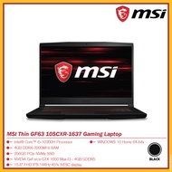 MSI Thin GF63 10SCXR-1637 Gaming Laptop (BLACK)