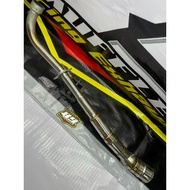 knalpot racing netral saping silencer GP6 inlet50 P25cm sarangan full leher stainless buat grand Sup