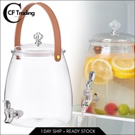 5L/9L Antique Portable Juice Water Dispenser Storage Tableware Camping Tent Kerusi Healing Bekas Min