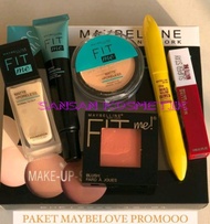 PAKET SESERAHAN KOSMETIK LENGKAP FITME MAYBELLINE /BISA COD/HARGA GROSIR FIT ME MARS + BLUSH MAKE