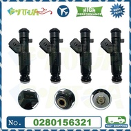 4pcs Fuel injector 0280156321 For CITROEN C2 C3 C4 XSARA BERLINGO Peugeot 206 Value High Quality 0 2