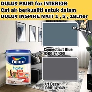ICI DULUX INSPIRE INTERIOR MATT 18 Liter Connecticut Blue / Art Deco